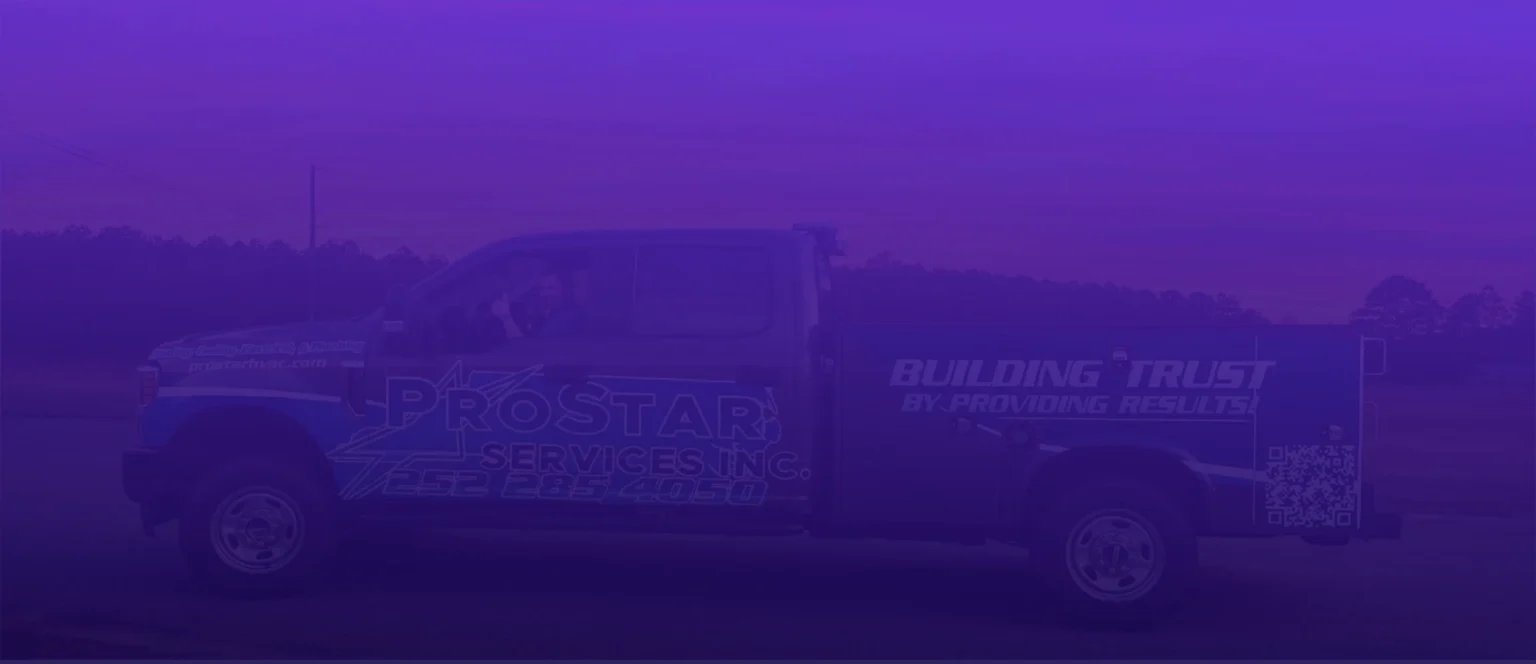 Prostar Services branded service truck in Wilson, NC