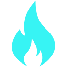 Heating flame icon