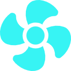 Air conditioning fan icon